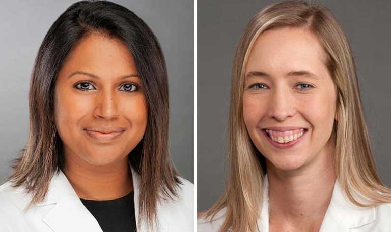 Headshots of Bindu Akkanti, MD, FCCP; Jordan Ohlsson, MD